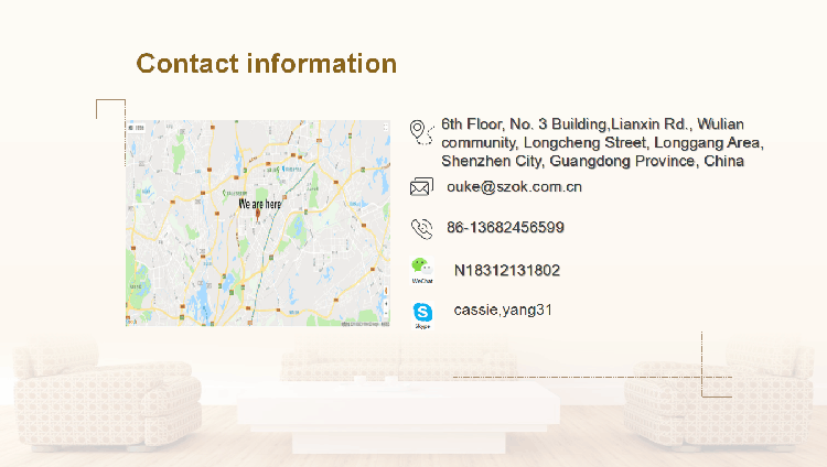 Exquisite new design acrylic audio display stand   contact information.png