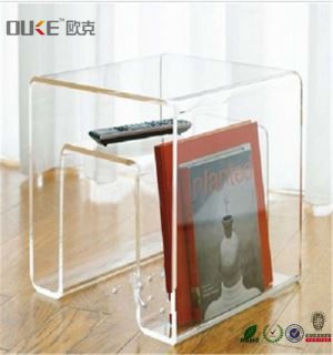 Поставка за подова настилка Голяма ясна акрилна книга за съхранение на книги