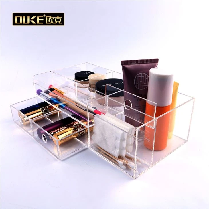 Laser Cust Clear Cosmetic Box Display Stand