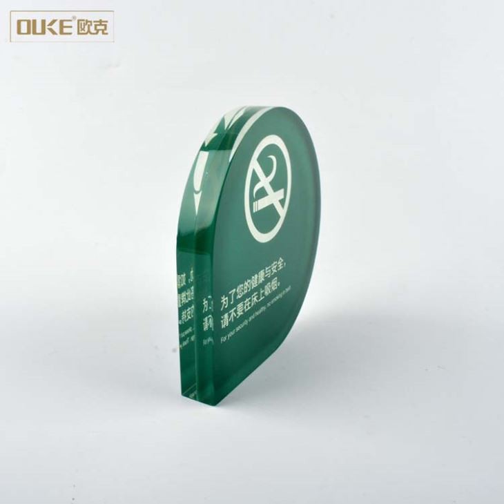 Round Green Ordinary Acrylic Signs