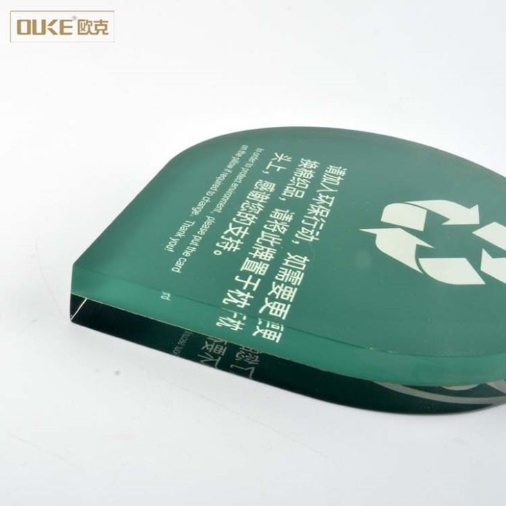 Round Green Ordinary Acrylic Signs