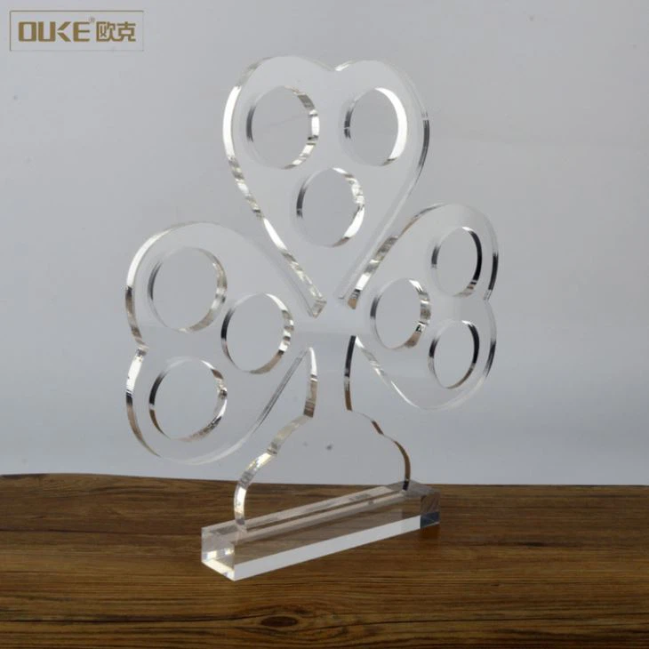 Simple Romantic Flower Acrylic Display Blocks