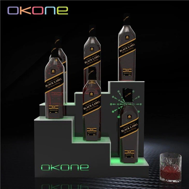 Led Acrylic Wine Display Rack